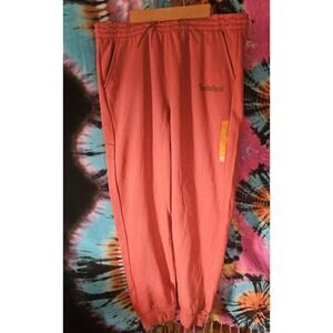 Timberland Sweatpants Unisex Large Fleeced Logo Printed Casual Joggers NWT